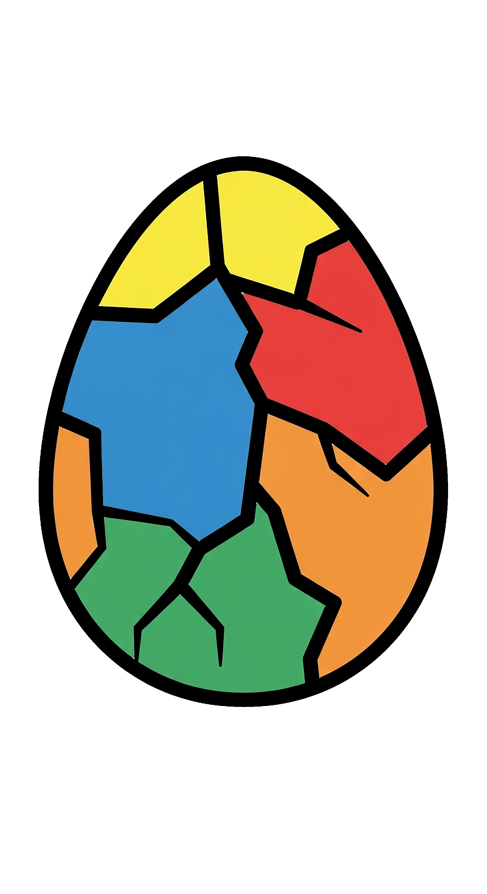 Dinosaur Egg With Cracks coloring page