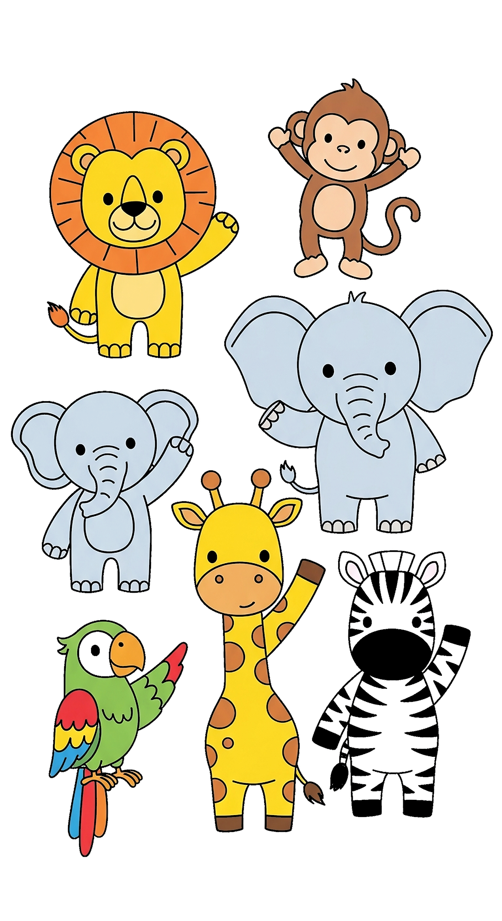 Jungle Safari Coloring Page Ak coloring page