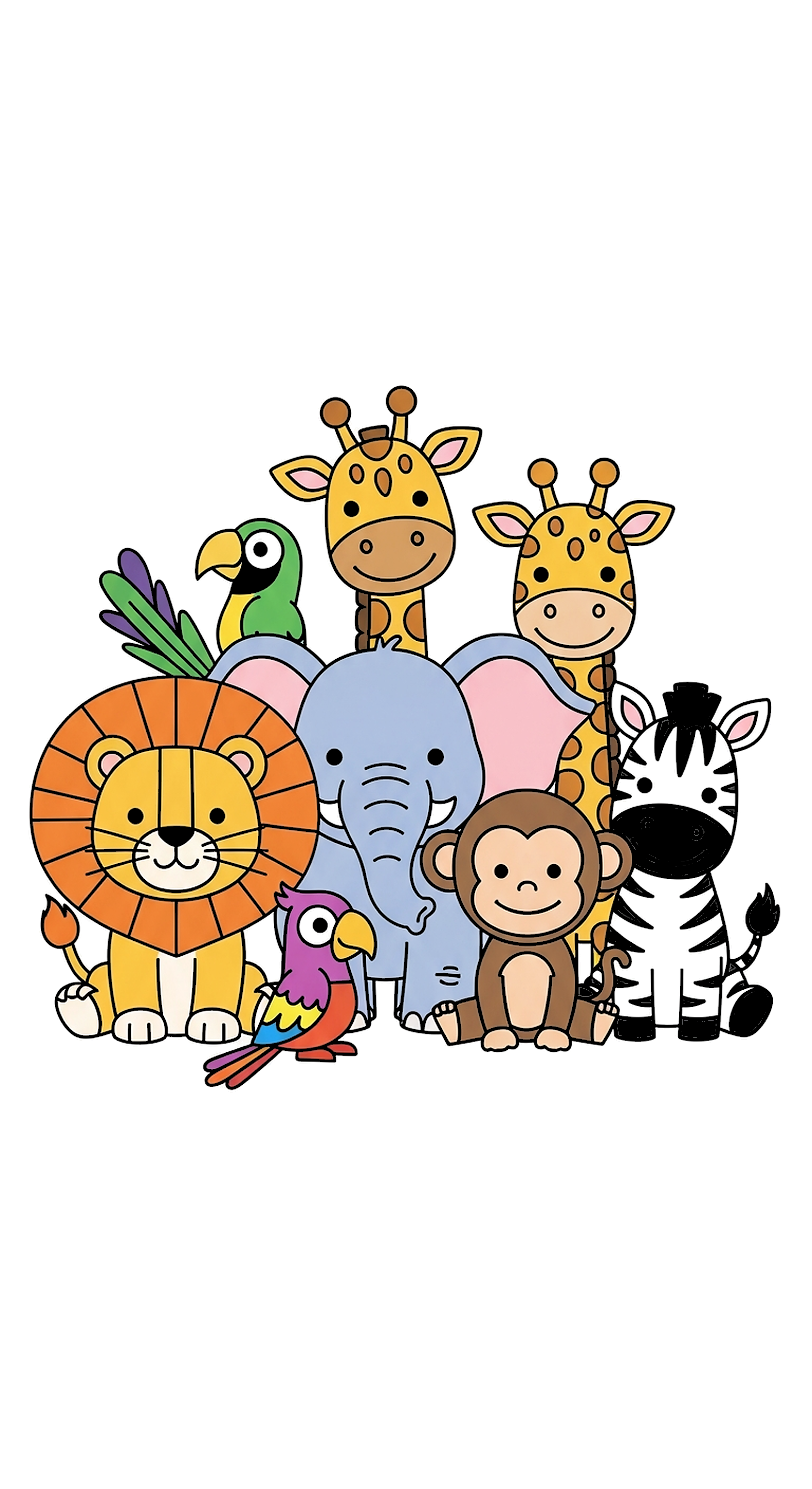 Jungle Safari Coloring Page Al coloring page