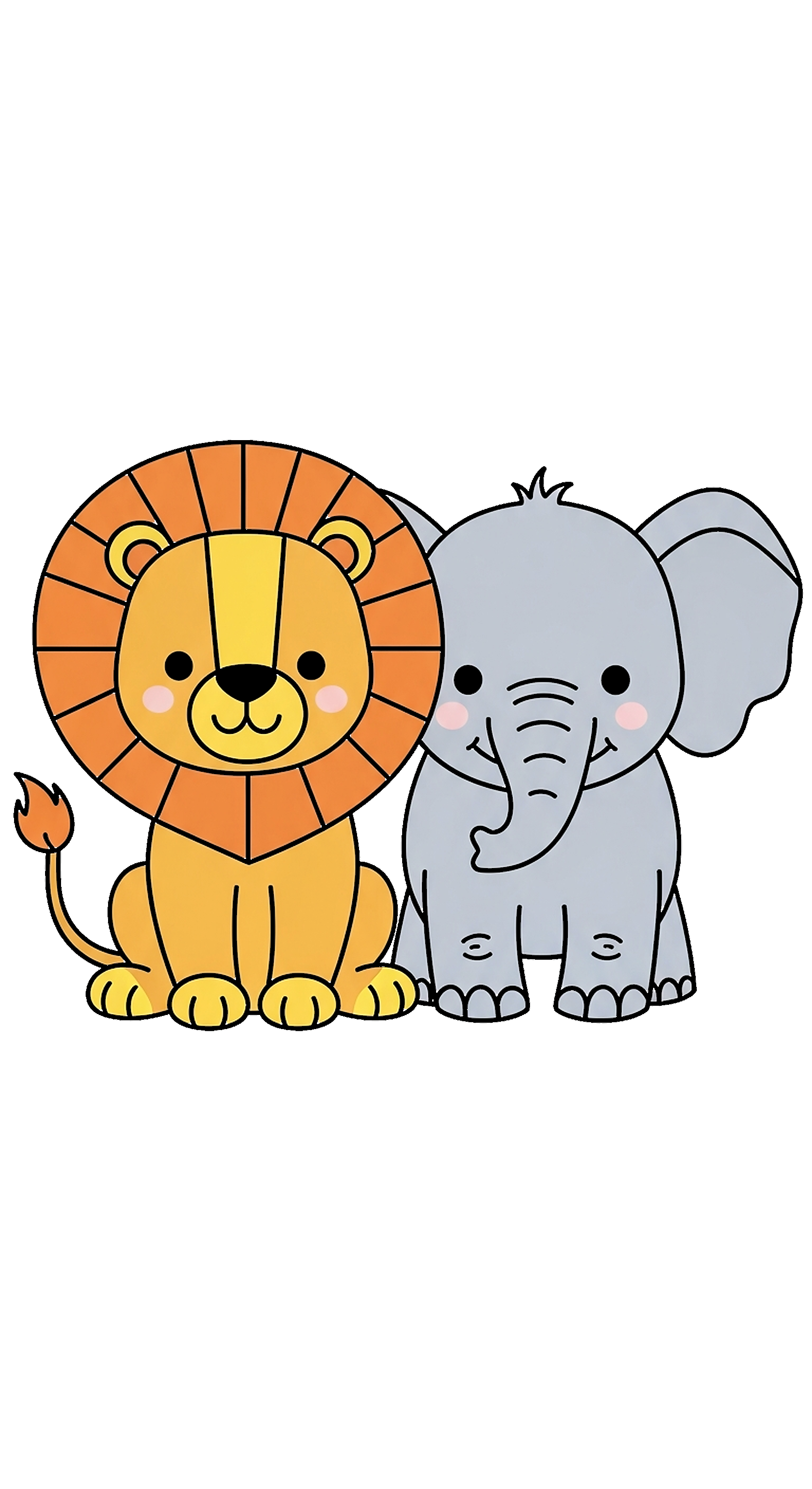 Jungle Safari Coloring Page Ba coloring page